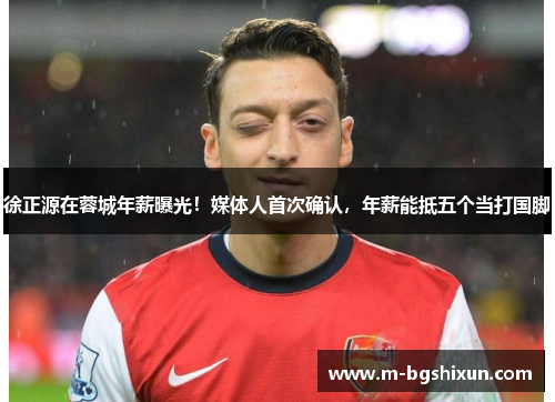 徐正源在蓉城年薪曝光！媒体人首次确认，年薪能抵五个当打国脚
